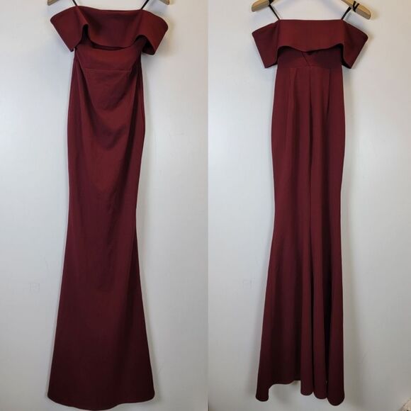 Katie May Legacy Gown in Sangria - Picture 2 of 4